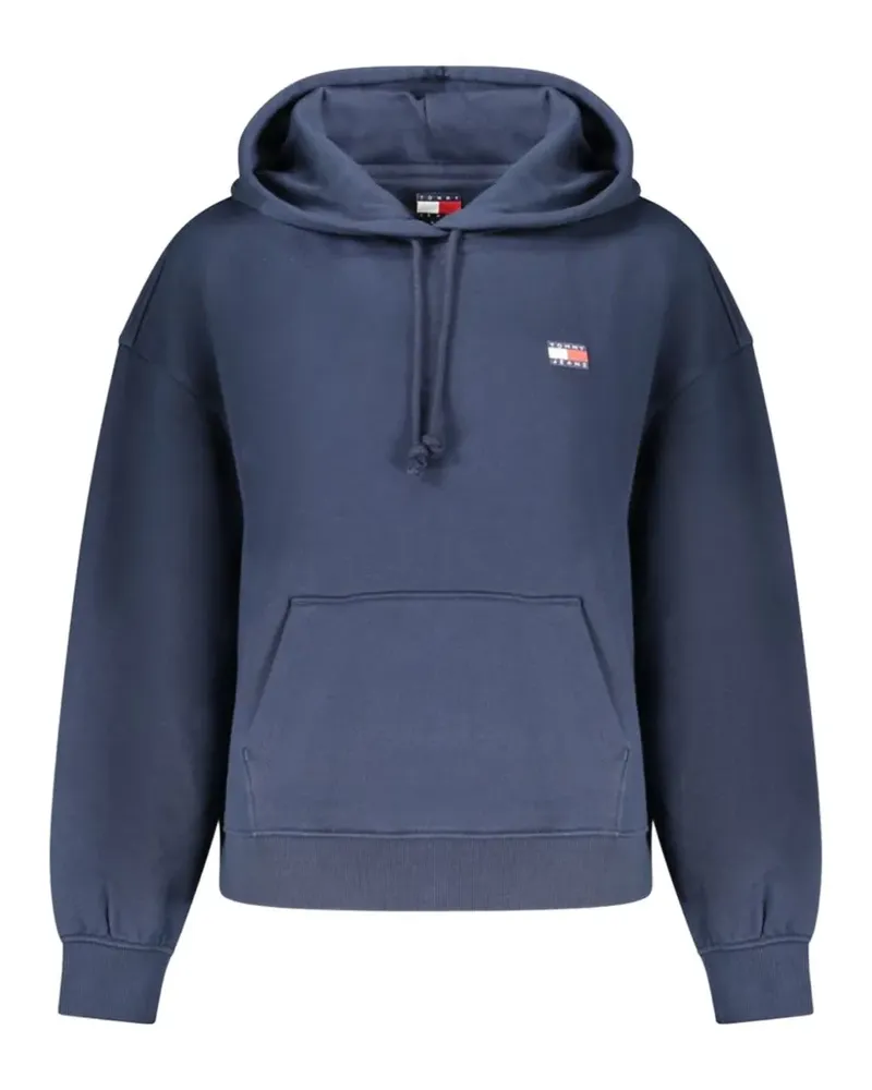 Tommy Hilfiger logo-patch hoodie - Blau Blau