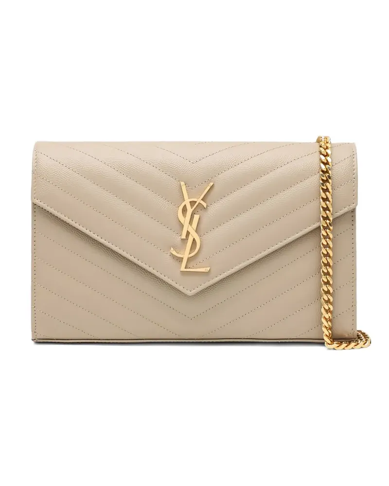 Saint Laurent Monogram' Schultertasche - Nude Nude