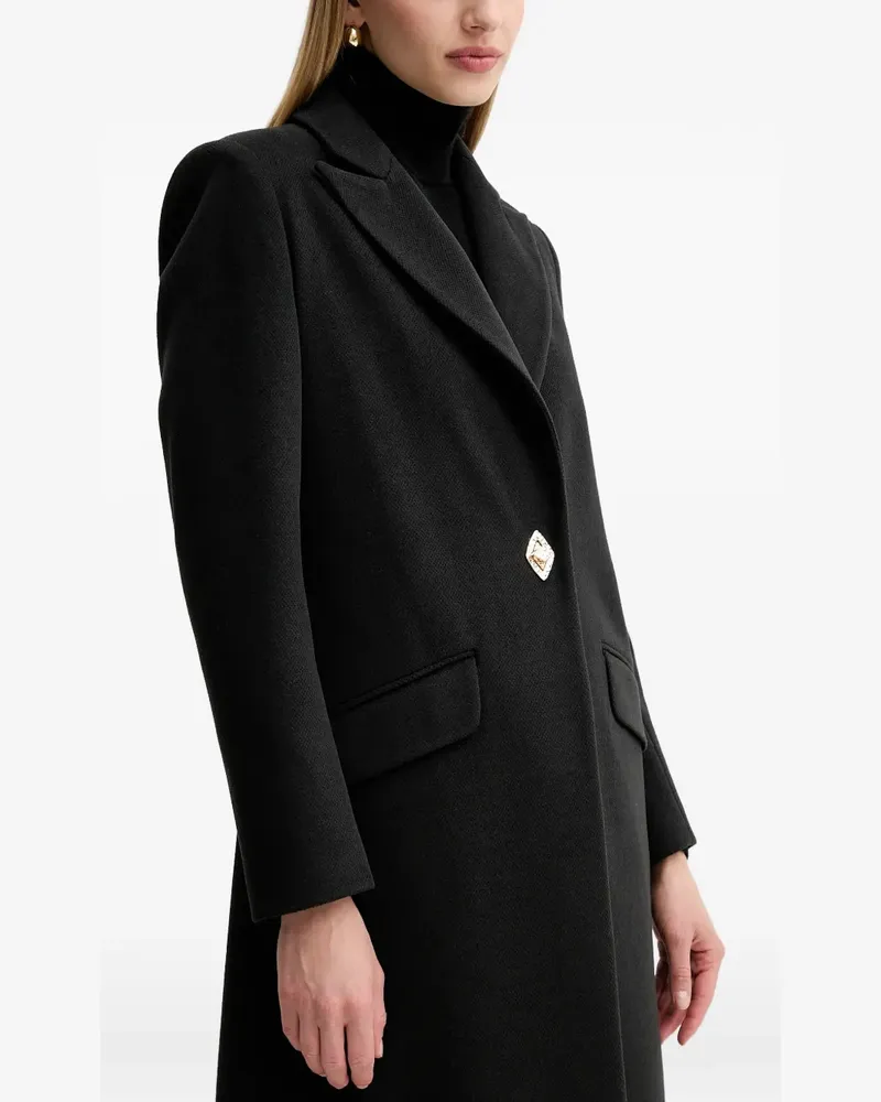 Fracomina embellished-button coat - Schwarz Schwarz
