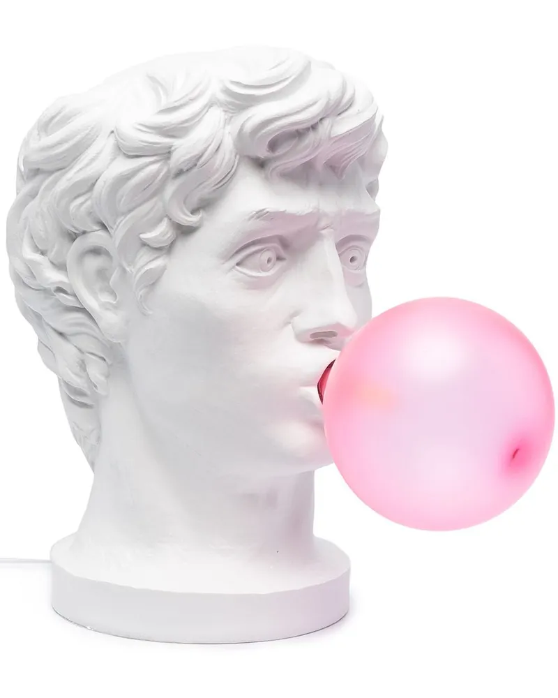 Seletti Statuenlampe mit Kaugummi Weiß