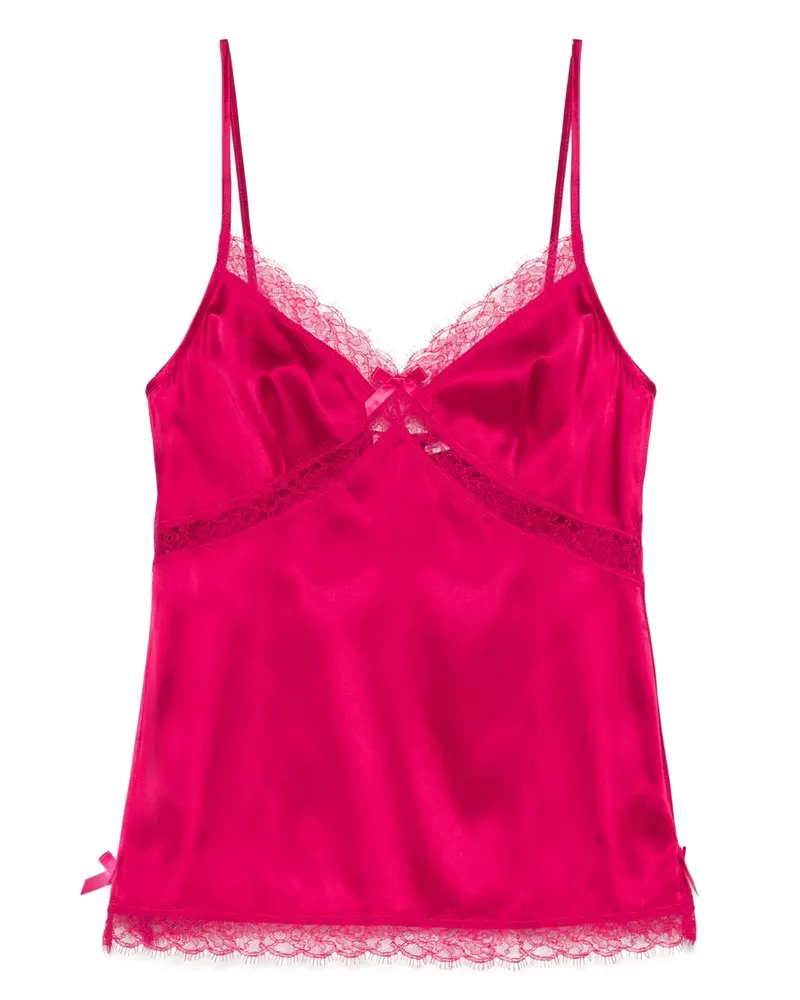 Agent Provocateur Gisele Pyjama-Oberteil - Rot Rot