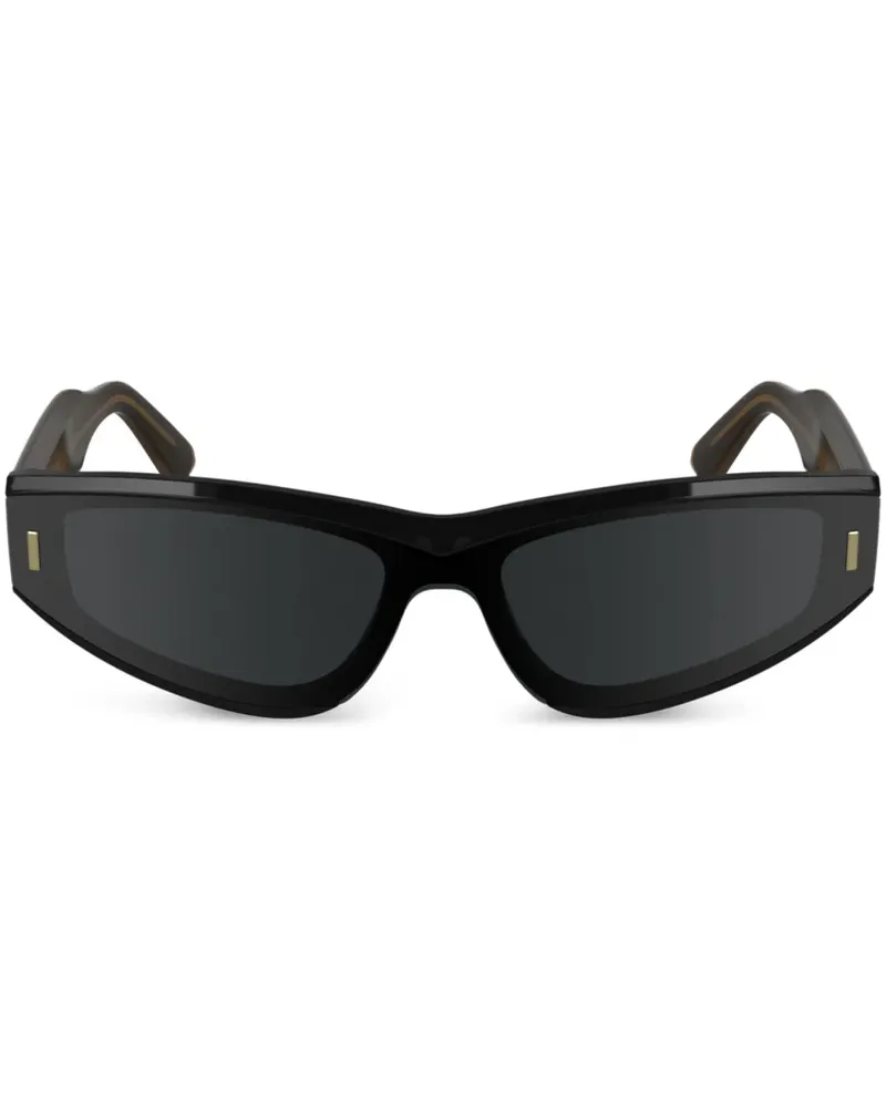 Calvin Klein Klassische Cat-Eye-Sonnenbrille - Schwarz Schwarz