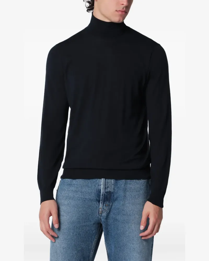 Drumohr  Langärmeliger Rollkragenpullover - Blau Blau