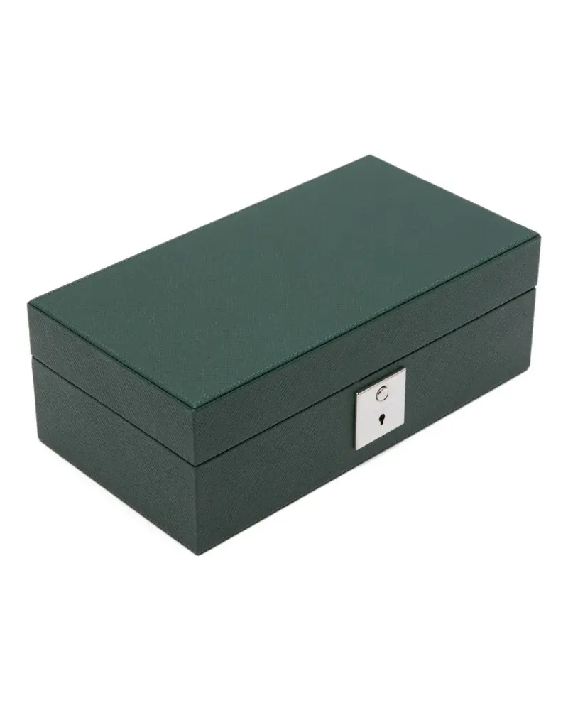 Smythson Panama Uhrenbox - Grün Grün