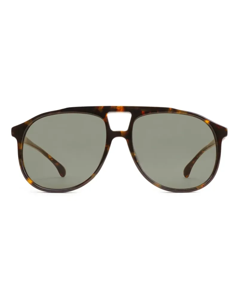 SPORTY & RICH Sonnenbrille in Schildpattoptik - Braun Braun
