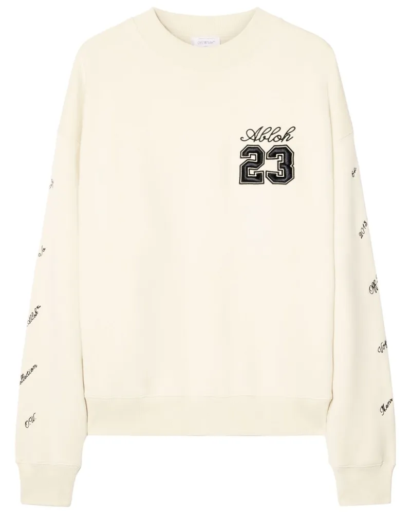 OFF-WHITE 23 Skate Sweatshirt mit Logo-Stickerei - Nude Nude