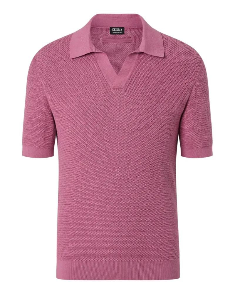 Ermenegildo Zegna Klassisches Poloshirt - Rosa Rosa