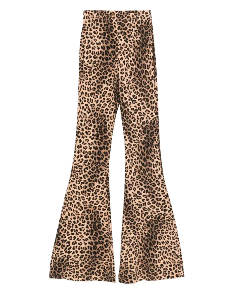 Maje Schlaghose mit Leoparden-Print - Braun Braun