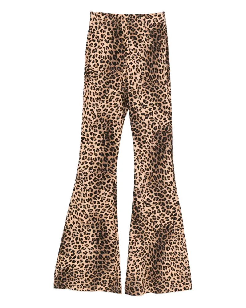 Maje Schlaghose mit Leoparden-Print - Braun Braun