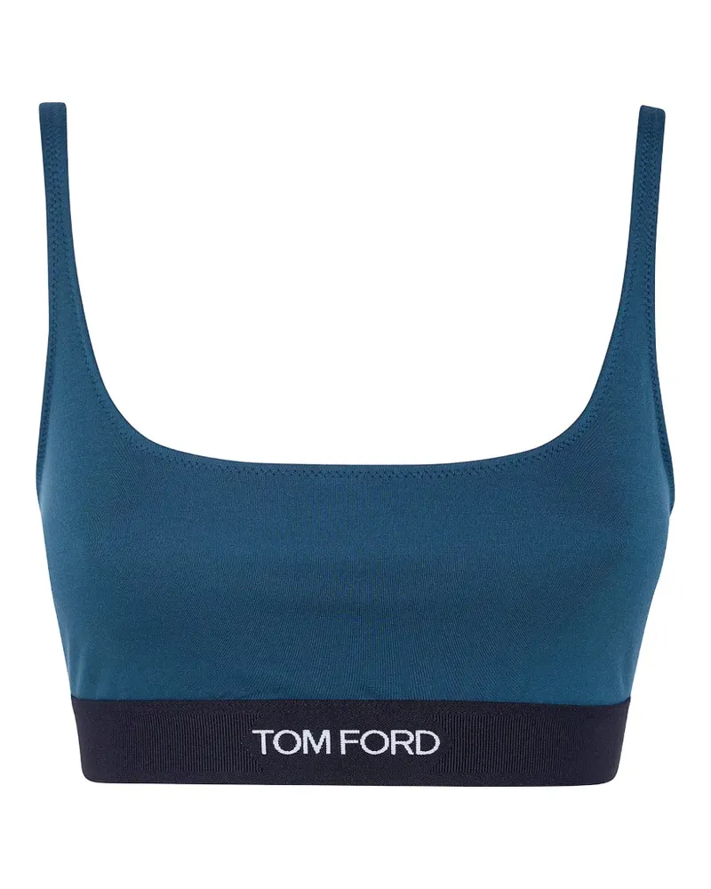 Tom Ford BH mit Logo-Bund - Blau Blau