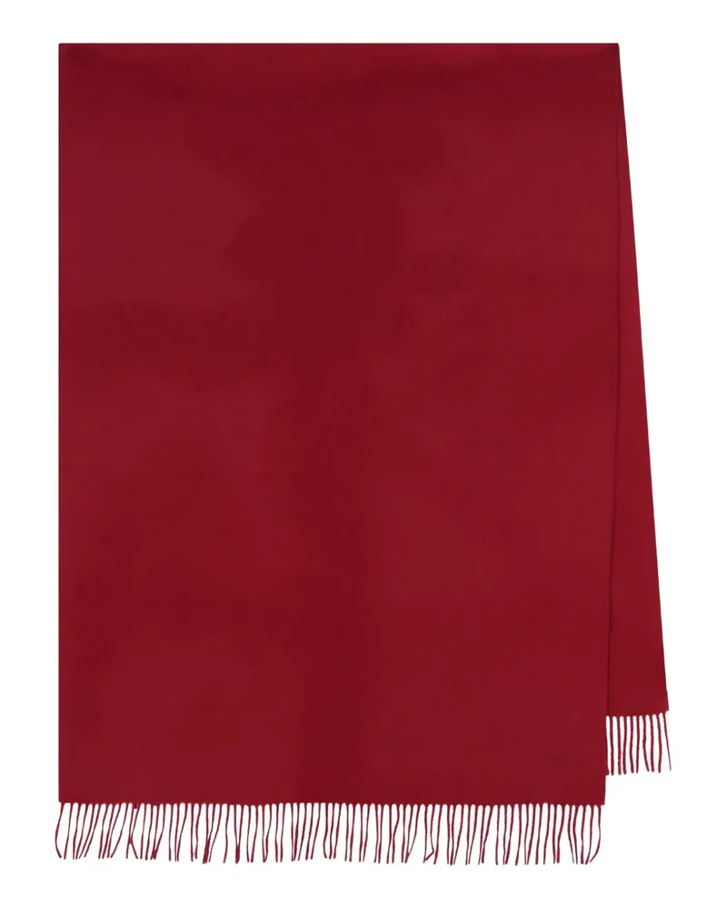Max Mara fringed cashmere scarf - Rot Rot