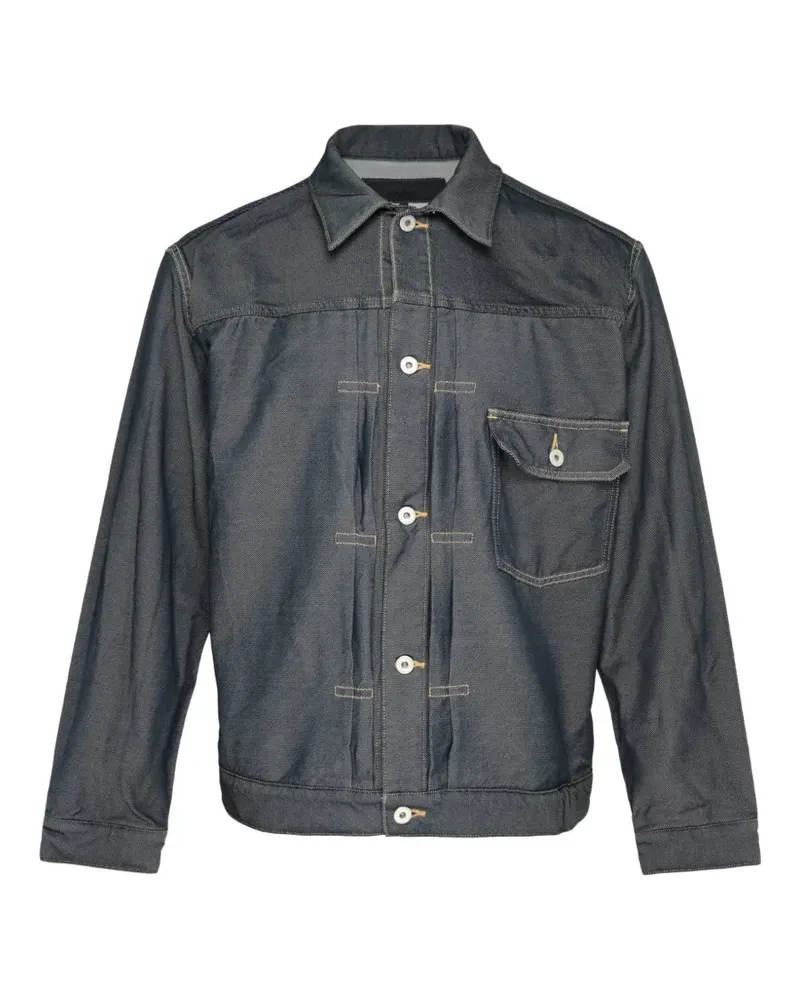 Comme des Garçons Jeansjacke mit Cinch-Rücken - Grau Grau