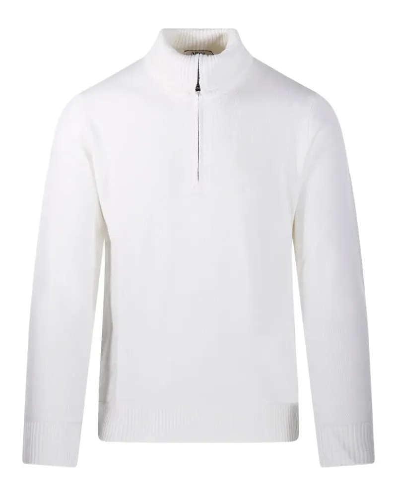 Altea quarter-zip knitted sweater - Weiß Weiß