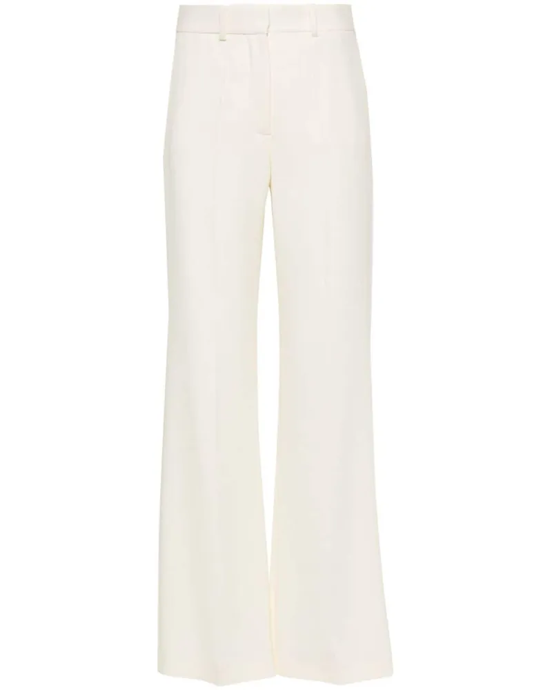 Joseph Ausgestellte Hose mit Bügelfalten - Weiß Weiß