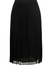 DKNY Chiffon-Midirock Schwarz