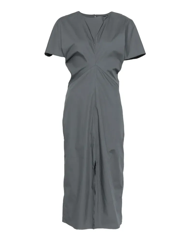 Soeur Ella Midikleid mit rundem Ausschnitt - Grau Grau