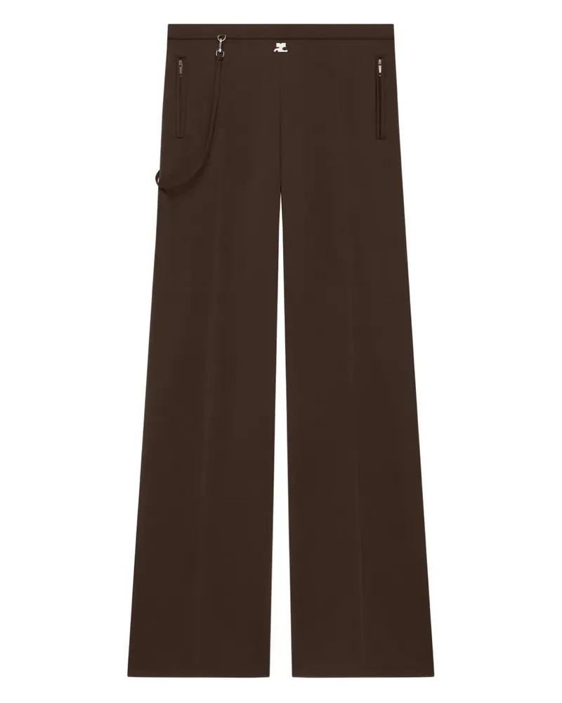Courrèges Jogginghose mit Riemendetail - Braun Braun