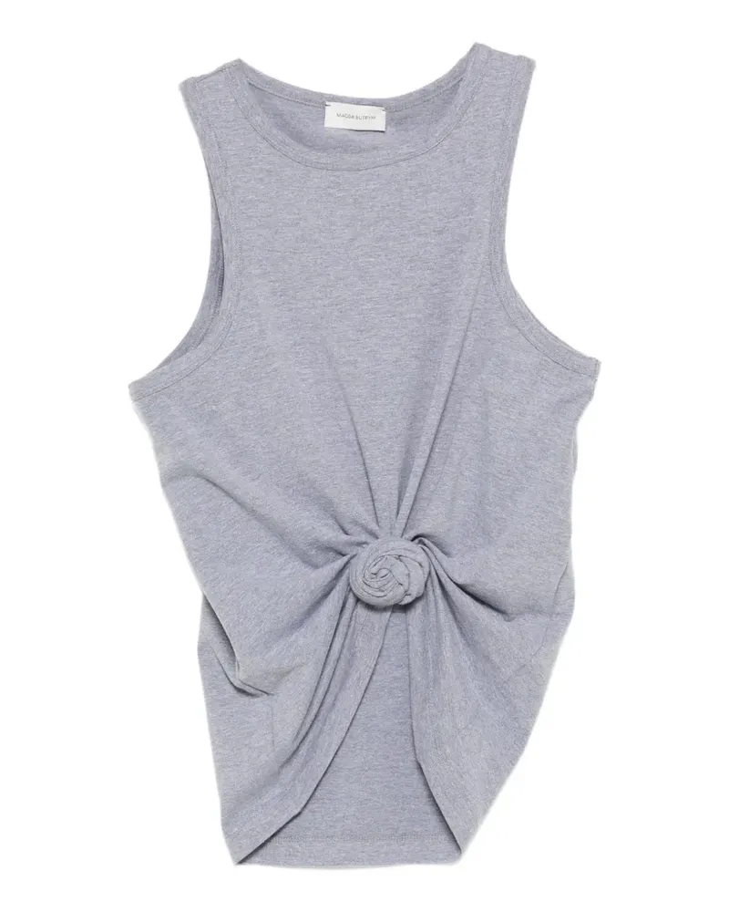 Magda Butrym Tanktop mit Rosette-Detail - Grau Grau
