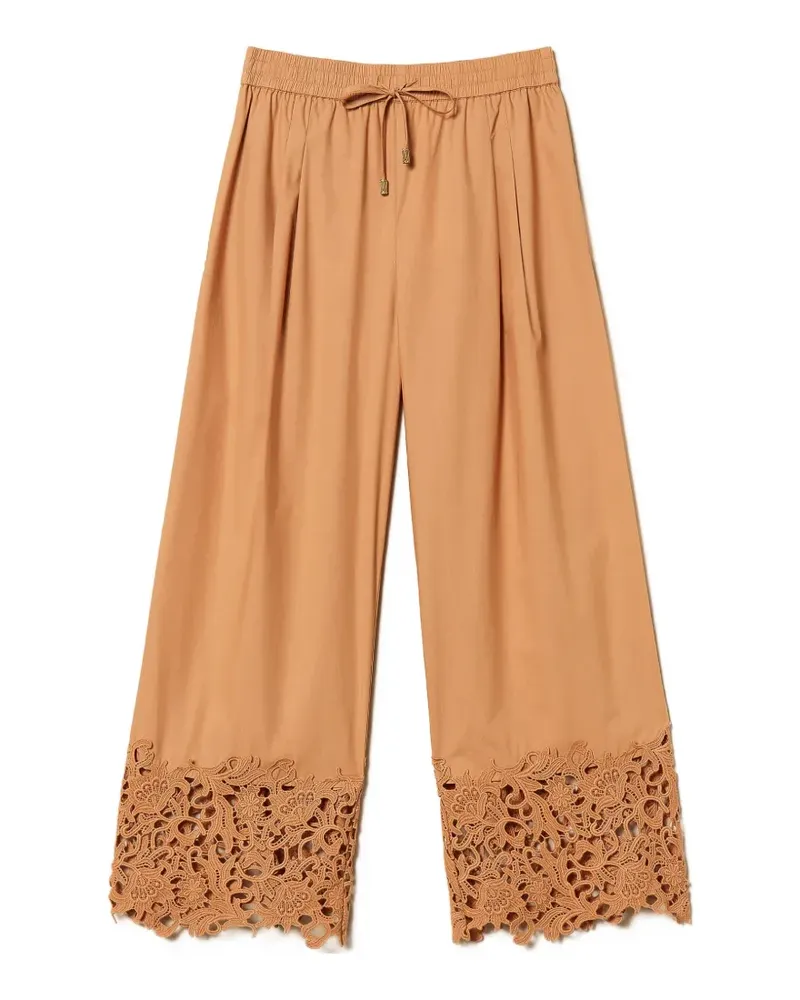 Twin-Set Hose mit elastischem Bund - Nude Nude