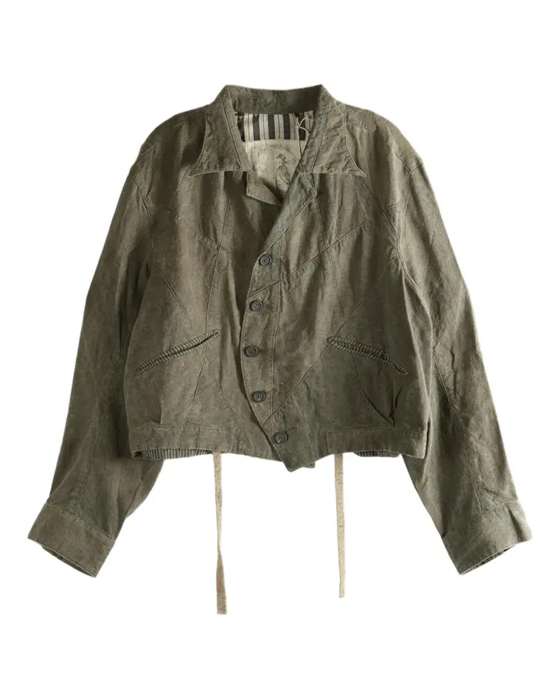 Ziggy Chen seam-embellished jacket - Grün Grün