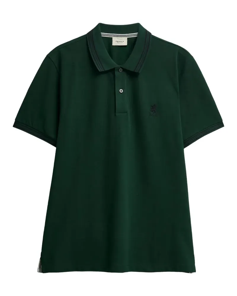 Pringle of Scotland tipping-detail piqué-knit polo shirt - Grün Grün