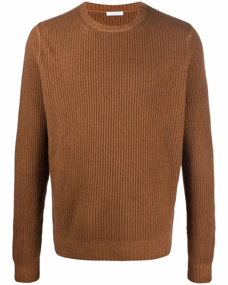 Malo Pullover mit Rundhalsausschnitt - Braun Braun