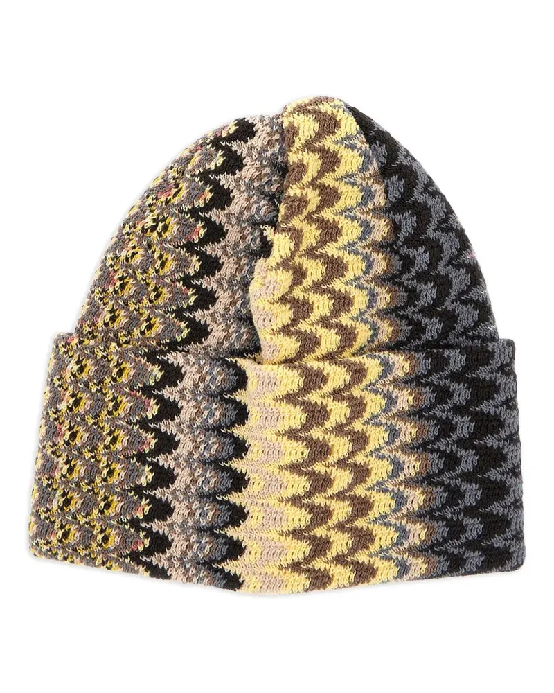 Missoni Beanie mit Zickzackmuster - Nude Nude