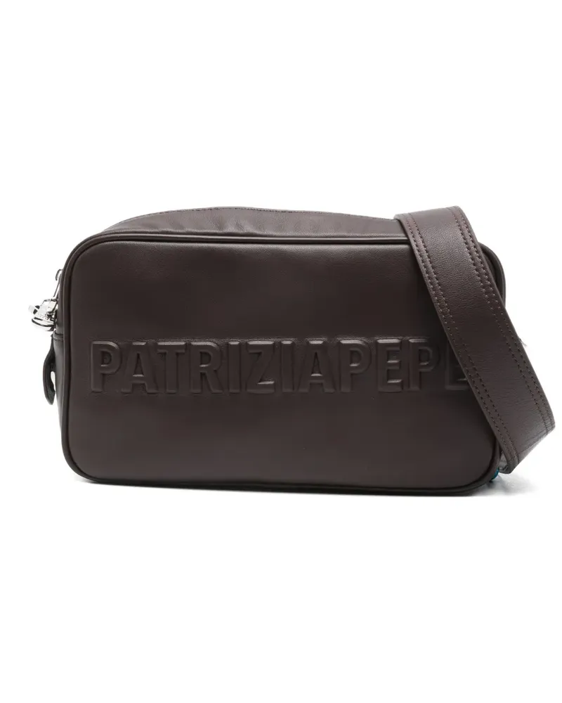 Patrizia Pepe Satchel-Tasche mit Prägung - Braun Braun
