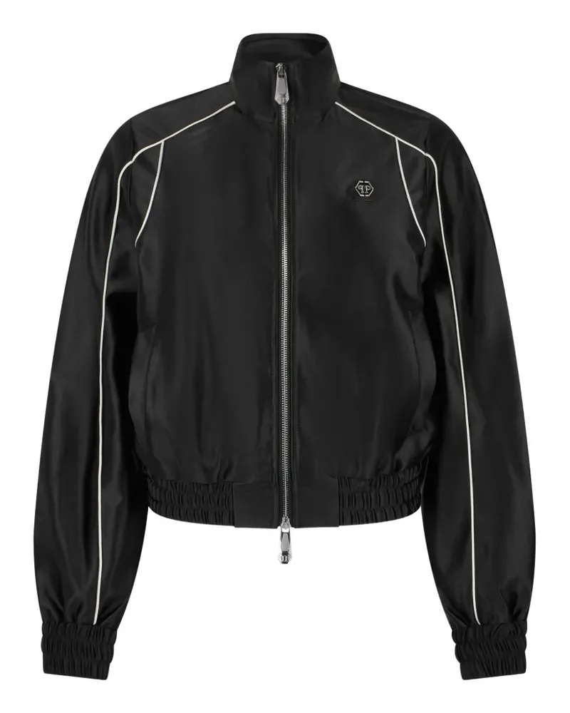 Philipp Plein laminated tracksuit jacket - Schwarz Schwarz