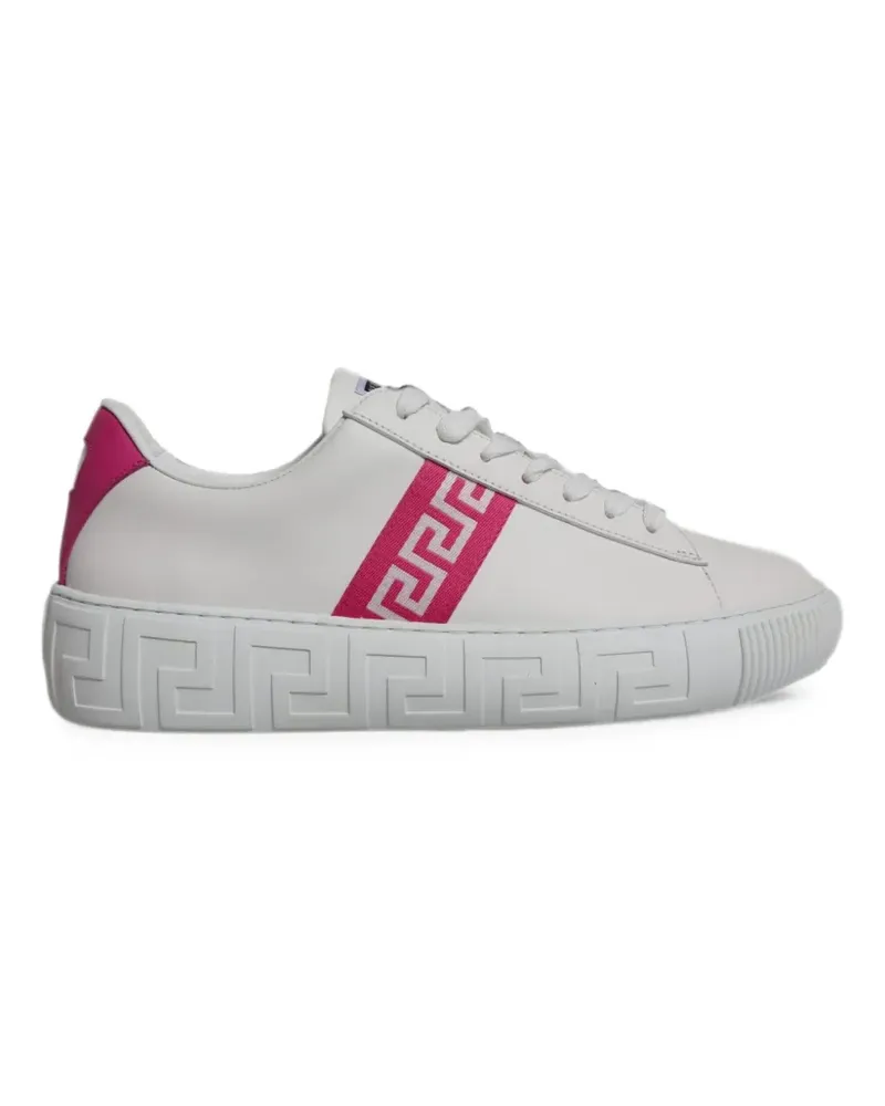 Versace Sneakers mit Greca-Detail - Weiß Weiß