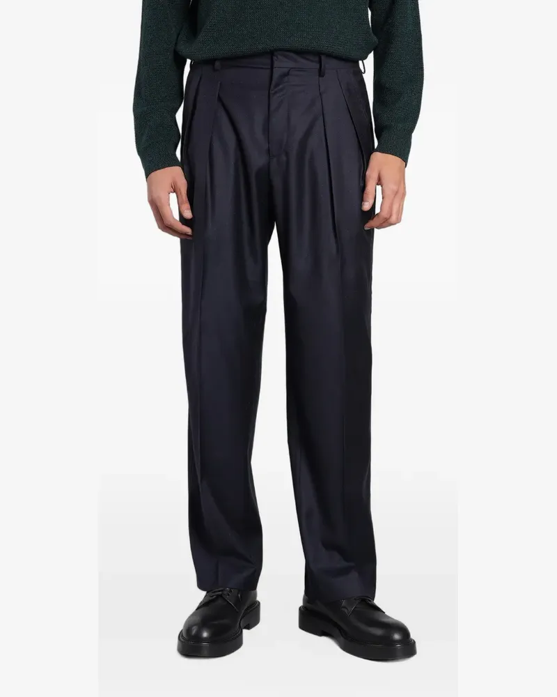 Paul Smith pleated polka-dot trousers - Blau Blau
