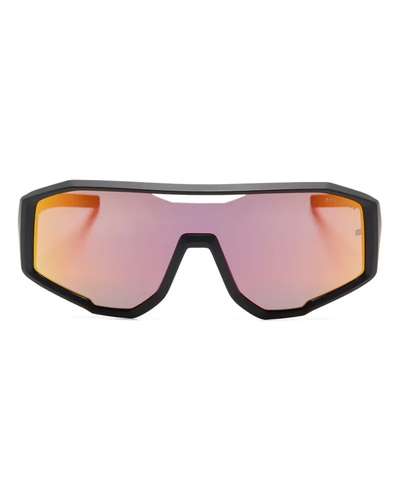 DITA Sonnenbrille mit Shield-Gestell - Schwarz Schwarz