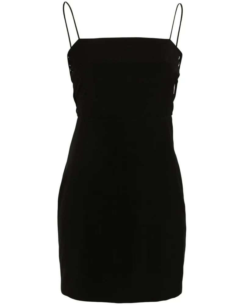 Patrizia Pepe Minikleid mit Reißverschluss - Schwarz Schwarz