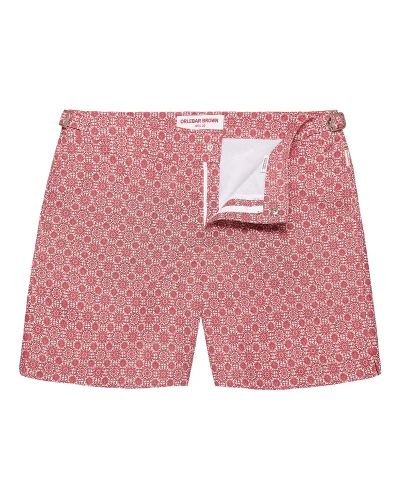 Orlebar Brown Bulldog Badeshorts mit Print - Weiß Weiß