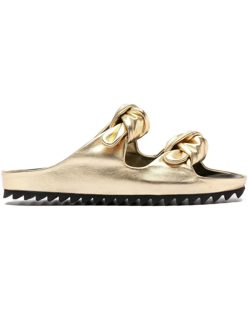 Officine Creative Italia Pelagie 010 Sandalen mit Knoten - Gold Gold