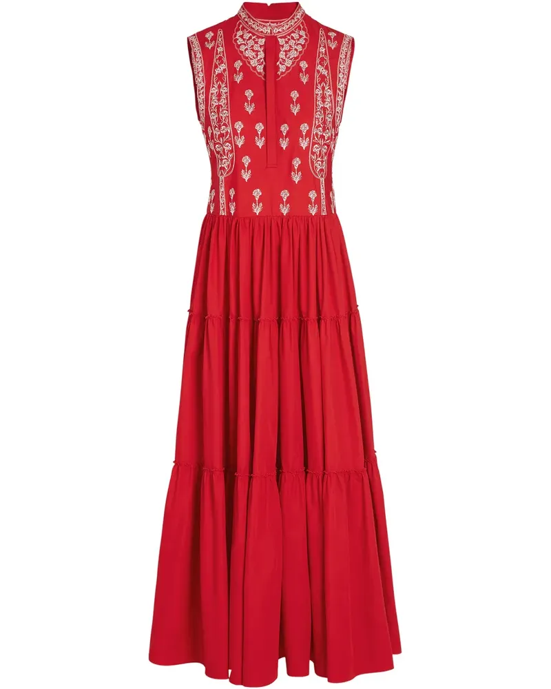 Giambattista Valli Besticktes Abendkleid - Rot Rot