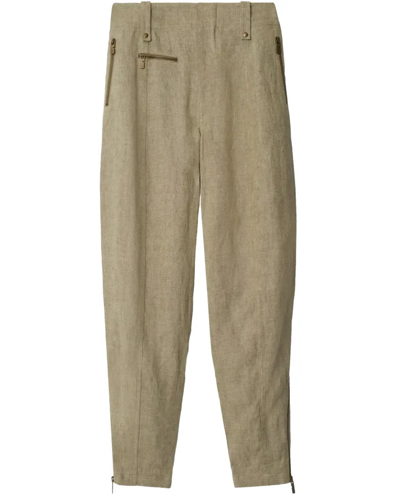 Burberry Hose aus Leinen - Braun Braun