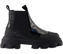 Chelsea-Boots aus Leder - Schwarz