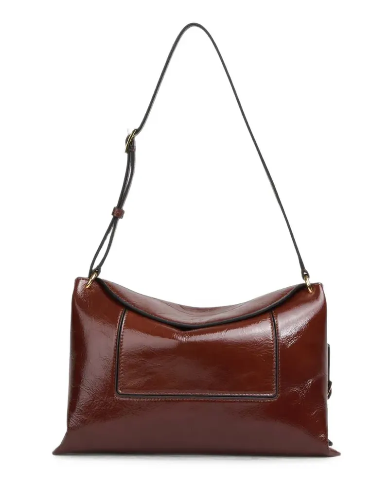 WANDLER Penelope leather shoulder bag - Braun Braun