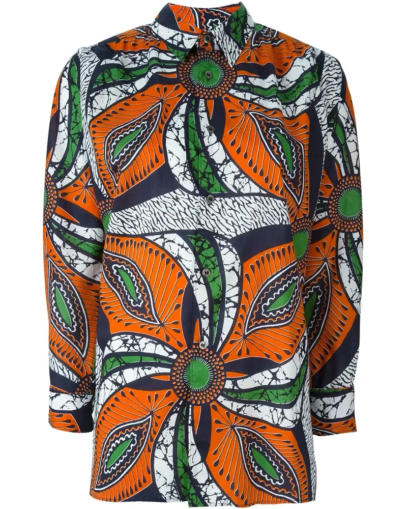 Junya Watanabe Hemd mit Print - Schwarz Schwarz