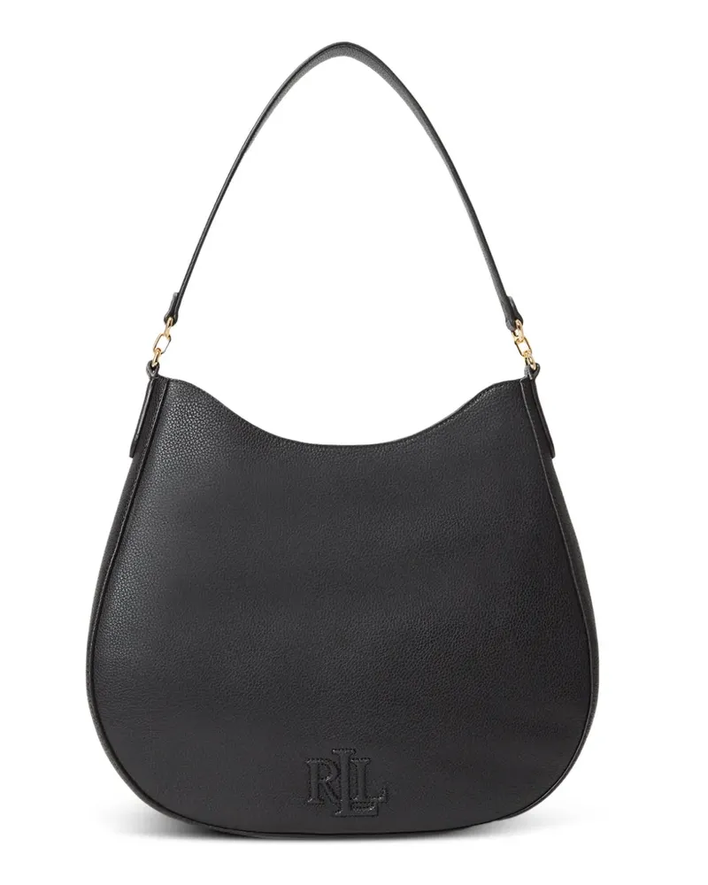 Ralph Lauren Schultertasche mit Logo-Prägung - Schwarz Schwarz