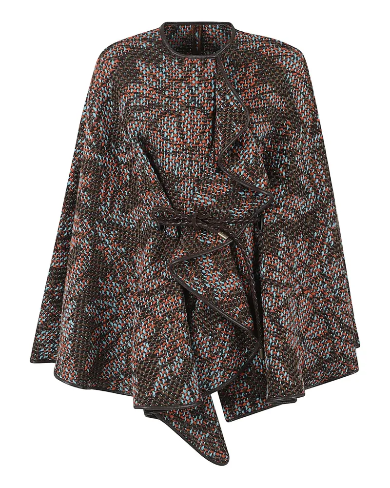 Etro Gemustertes Cape - Braun Braun