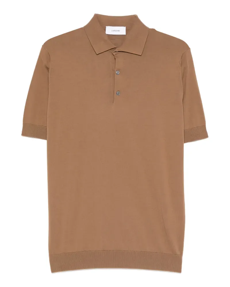 LARDINI Gestricktes Poloshirt - Braun Braun