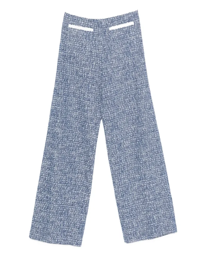 Maje Tweed-Hose mit Reißverschluss - Blau Blau