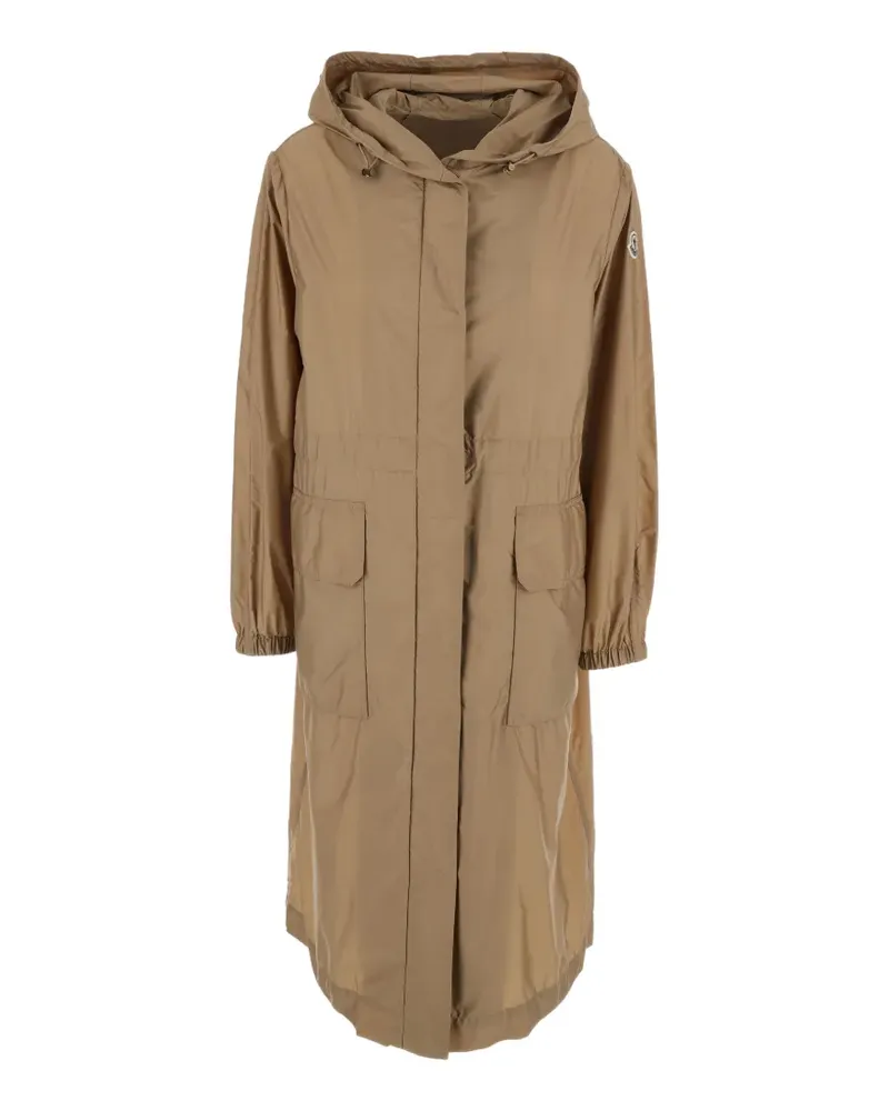 Moncler Hiengos hooded parka coat - Nude Nude
