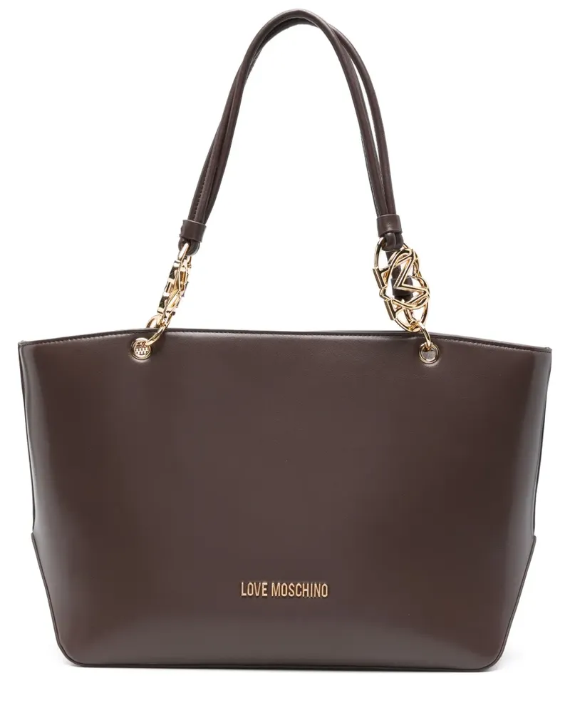 Moschino Jewel Tote Bag - Braun Braun