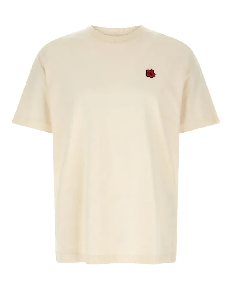 Kenzo logo-patch T-shirt - Nude Nude