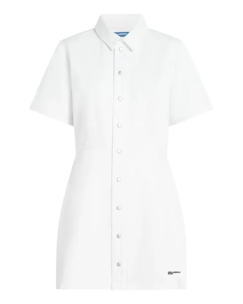 Karl Lagerfeld Minikleid mit Knöpfen - Weiß Weiß