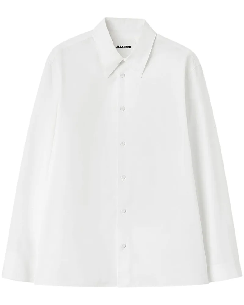 Jil Sander Langärmeliges Hemd - Weiß Weiß