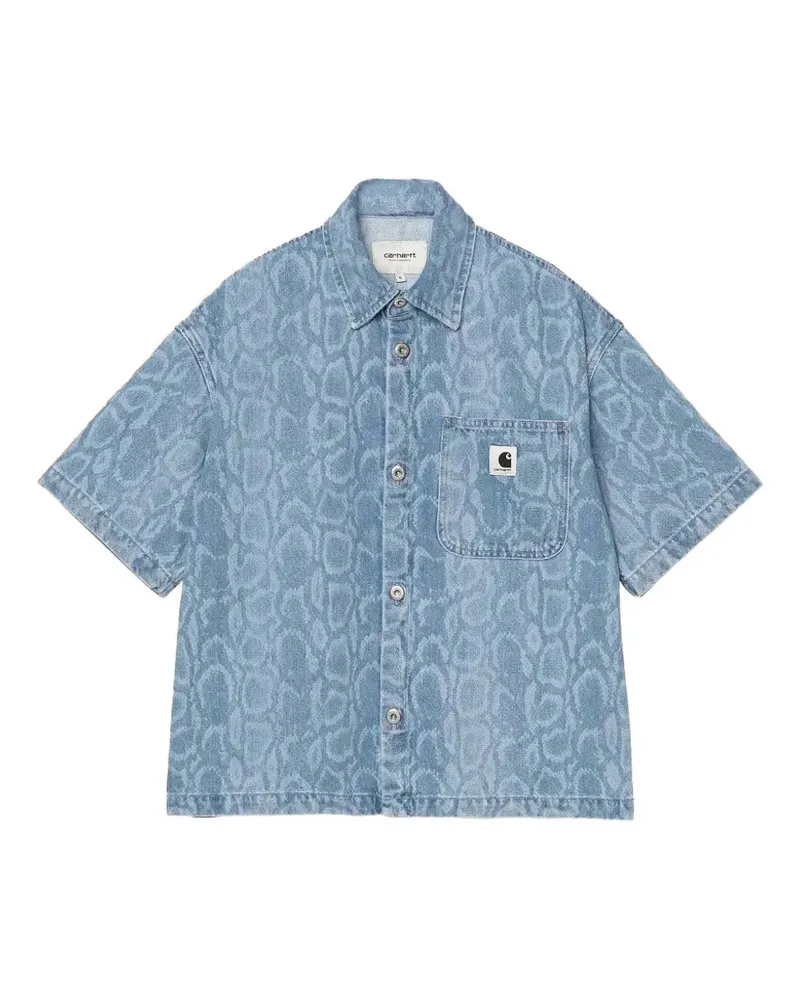 Carhartt WIP Snake Lovilia Jeanshemd - Blau Blau